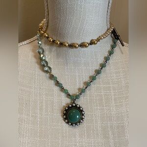 Beaded Pearl Costume Necklace